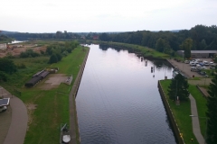 Im Schiffshebewerk Niederfinow