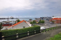 Blick auf den Hafen Rønne